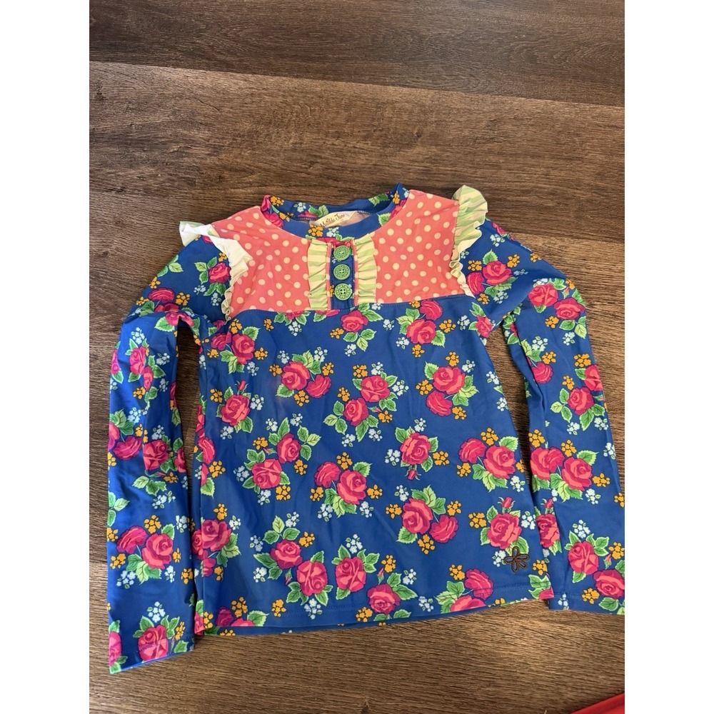 Matilda Jane Girls Rash Guard Size 6 Swim Suit Top Brilliant Dreams